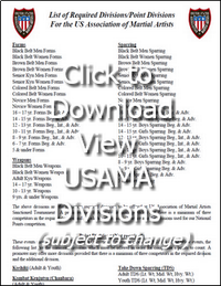 2019 Goshindo Games Divisions